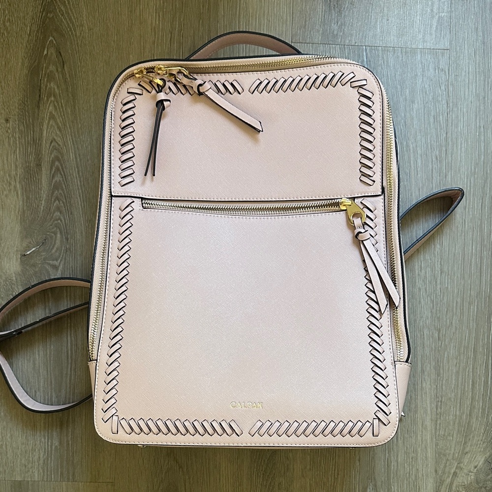 Calpak Blush Backpack with Stitch Detail